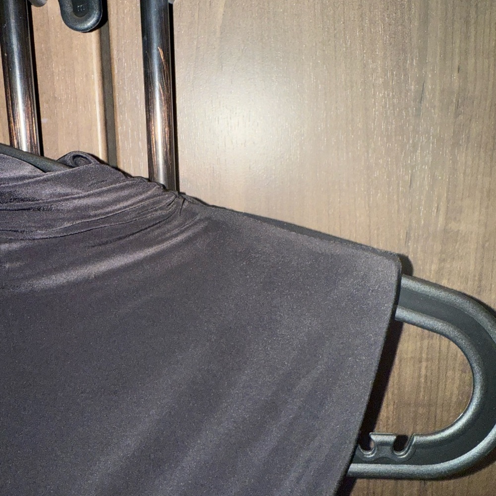 NWT *short sleeve* Naked Wardrobe Black Mock Neck Maxi Dress Size M - Picture 6 of 9